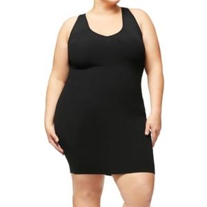 Good American Ribbed Bodycon Dress Black 7 26W